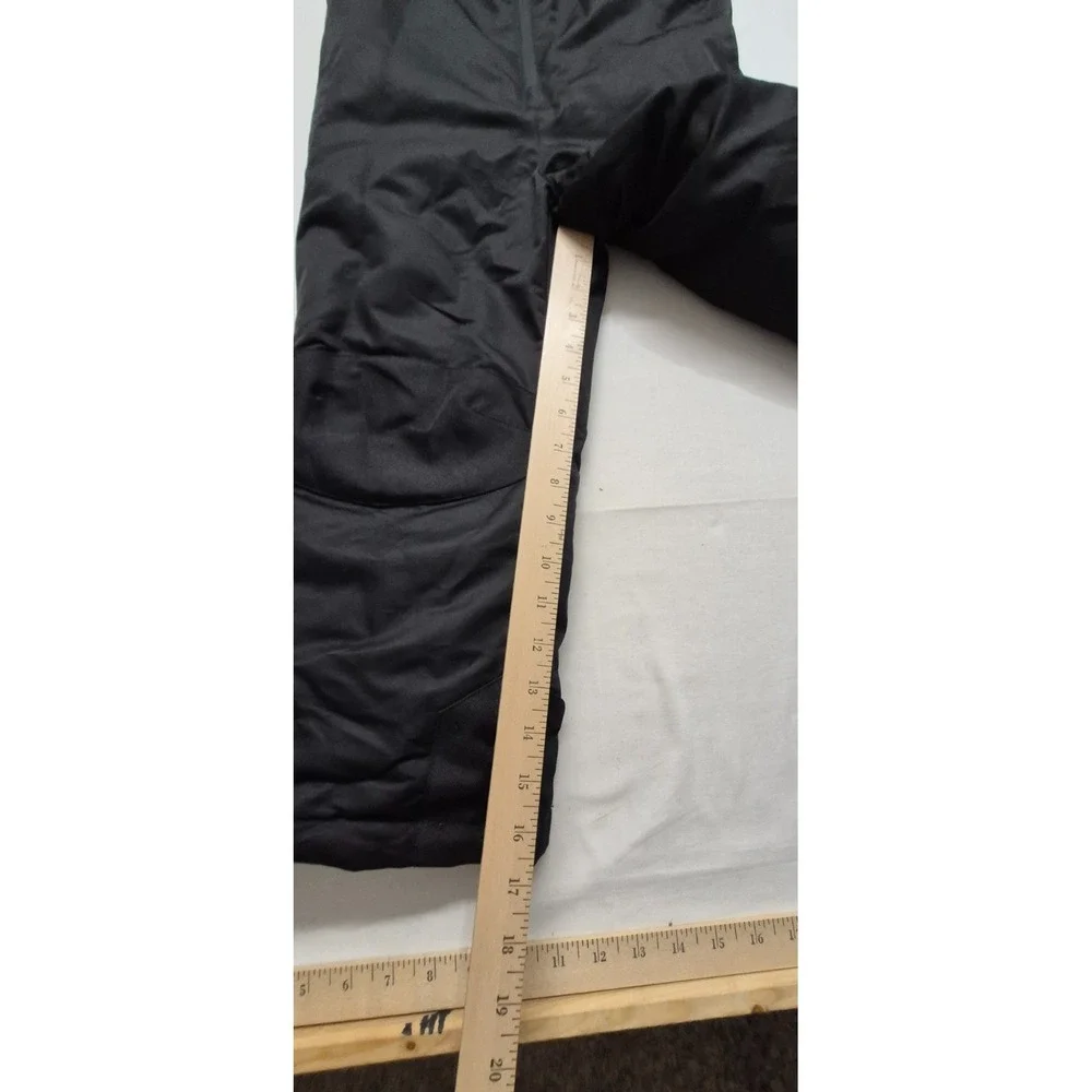 Swiss Tech Kid's Black Snow Ski Bib Overalls Pants Suspenders (4-5)‎ XS pockets